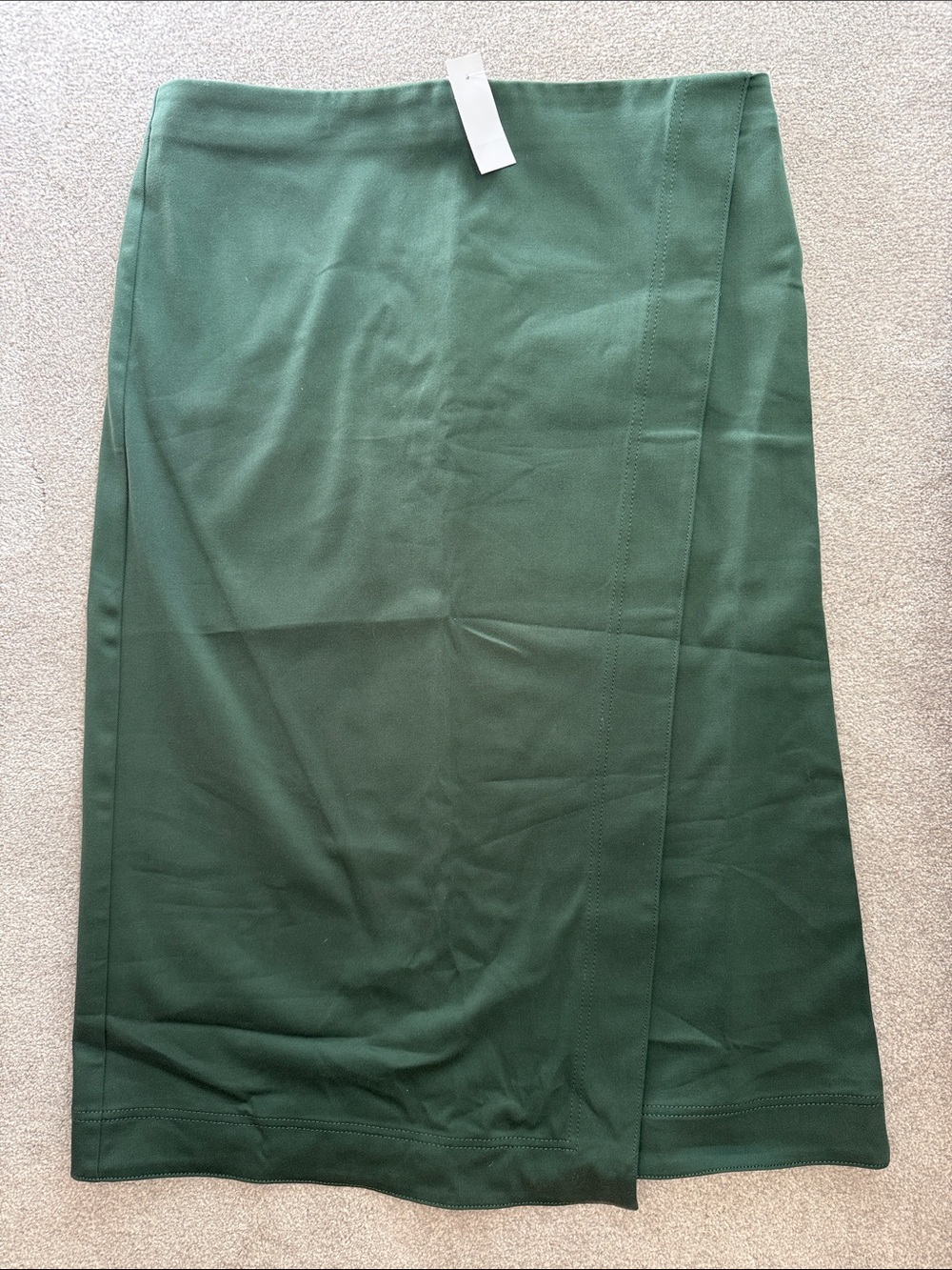 NWT Ann Taylor Green Women's Midi Wrap Skirt